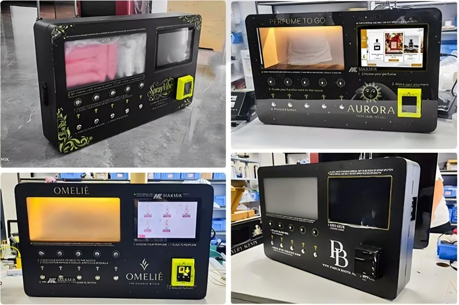 Custom-branded SCENTLÉ fragrance vending machines